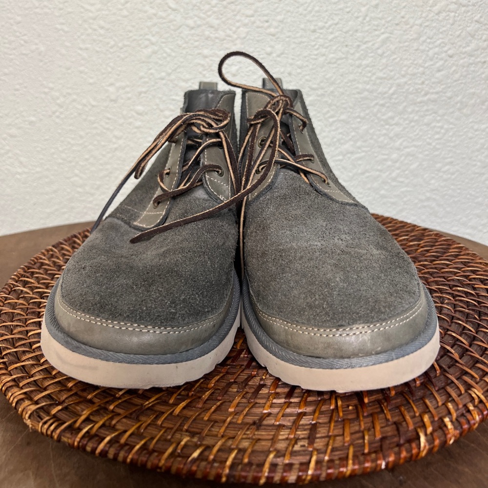 UGG NEUMEL UNLINED LEATHER CHARCOAL MENS US 11 - Picture 6 of 10